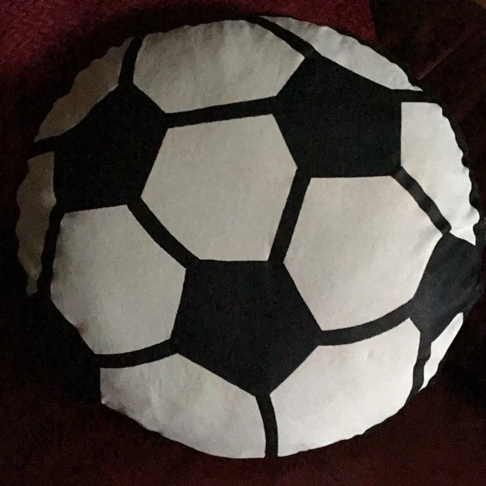 Athletic Decor Soccer ball pillow
